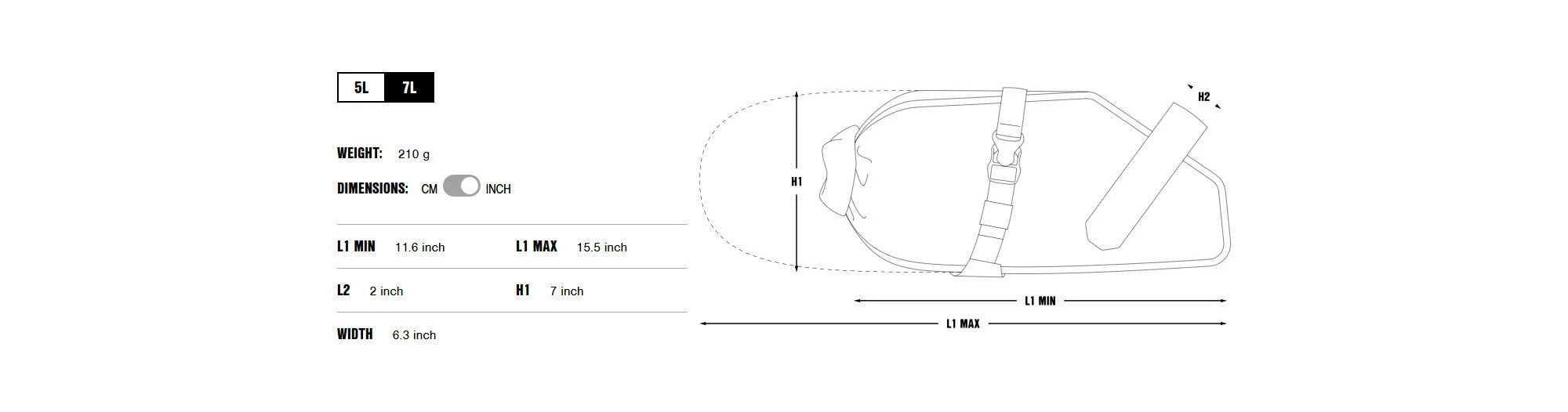 APIDURA Sacoche De Selle Racing Pack 7L 10 APIDURA Sacoche De Selle Racing Pack 7L – Image 8